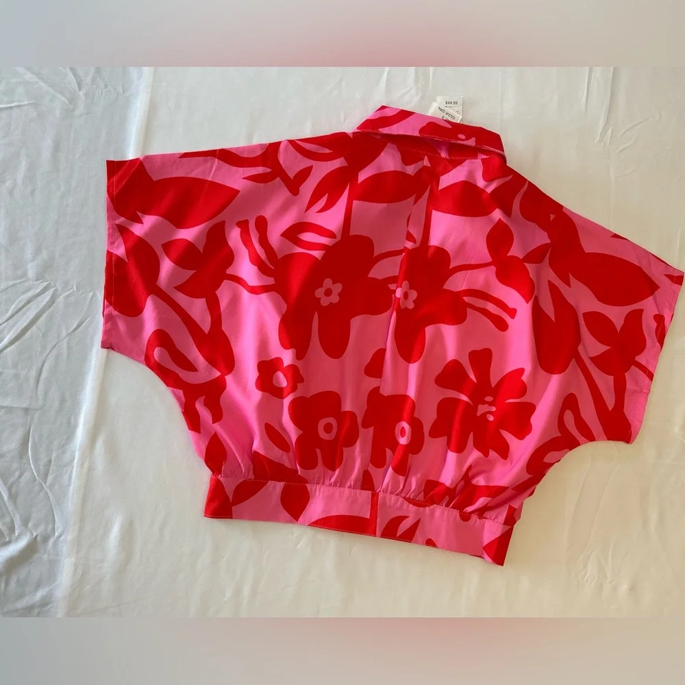 NWT Tropical Crop Top - Picture 2 of 7